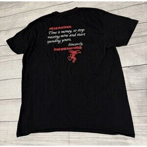 Fireball Whiskey Dear Patron Shirt Size XL Black Bartender Tee Work Wear